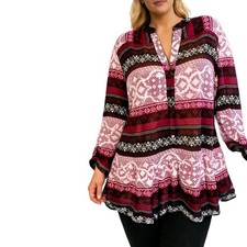 Sheego Bluse Tunika Chiffon Long  Gr. 40 - 56 weich fallend (1481) NEU