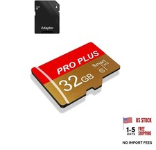 TF Card with Adapter, High Speed Memory Card, UHS-I C10 A1 Memory TF Card 32GB