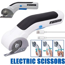 Electric Scissors Cordless Rotary  PVC Leather Carpet Cardboard Handheld