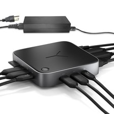 BRYDGE STONE CORE POWERED CHARGING DOCKING STATION CAPABLE OF 10 PORTS - BLACK