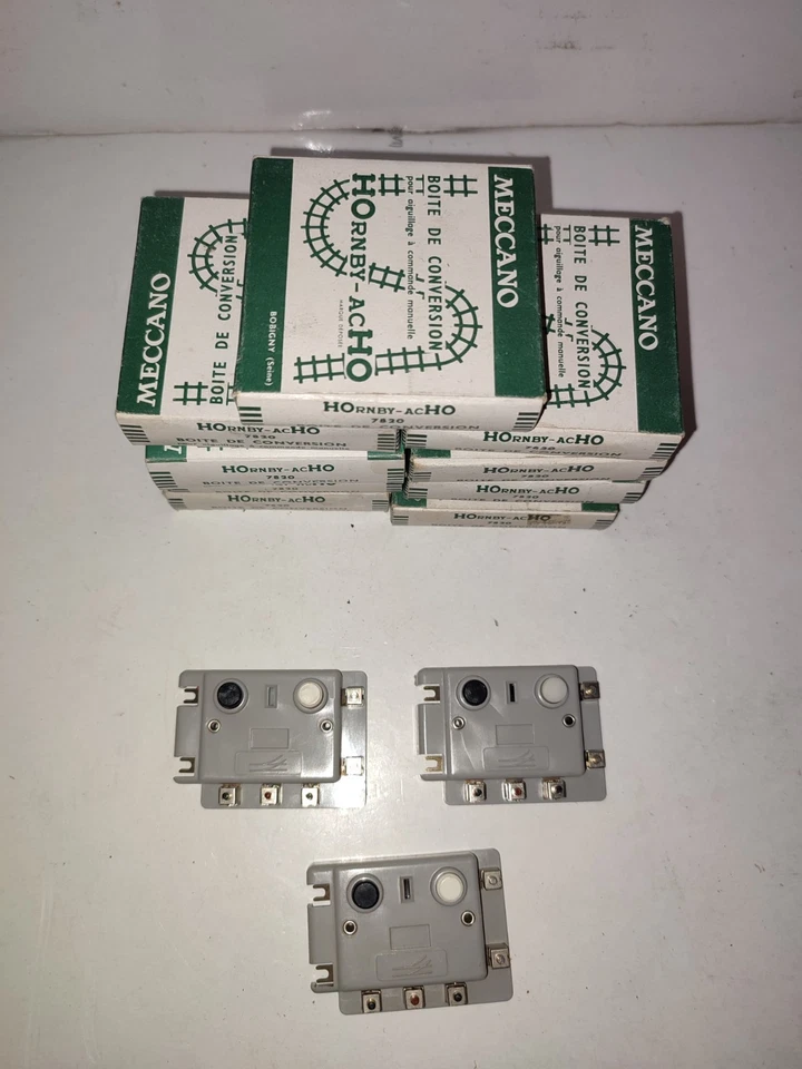 MECCANO/HORNBY HO 7820 LOT 12 BOITIER DE CONVERSION DONT 9 EN BOITE BEL ETAT - Photo 3/4