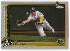 2025 Topps Chrome JJ BLEDAY Insert REFRACTOR Parallel Card A'S