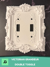 Victorian Grandeur Light Switch Cover, White ...