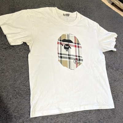 A Bathing Ape BAPE Herren T-Shirt Weiß Größe L