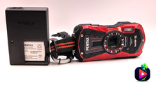  Near Mint  PENTAX Pentax Optio WG-2 16.0MP Digital Camera Red With Carabiner