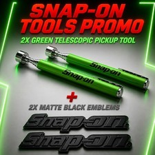 2x Snap On Tool Box Logo Emblem Matte Blk Badge Decal2x Green 21 Pickup Tool 2x Snap On Tool Box Logo Emblem Matte Blk Badge Decal2x Green 21 Pickup Tool