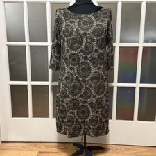 90s Style Nine West Knit Medallion Shift Dress