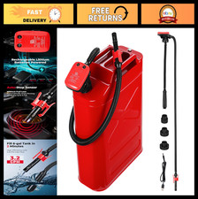 Rechargeable Fuel Transfer Pump - 4000mAh Battery, Auto-Stop, 3.2 GPM, Portable