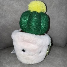 FAO Schwarz Succulent Plant Plush Stuffed Toy With Tag Cactus Sparklers 8 Inch