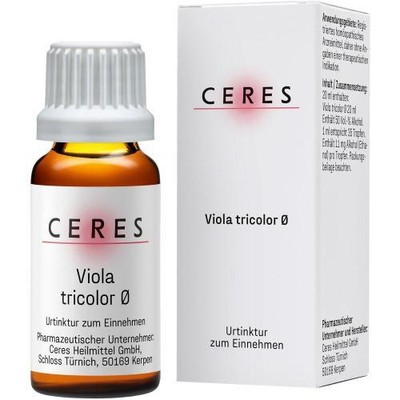 3x CERES Viola tricolor Urtinktur 20 ML PZN 425461