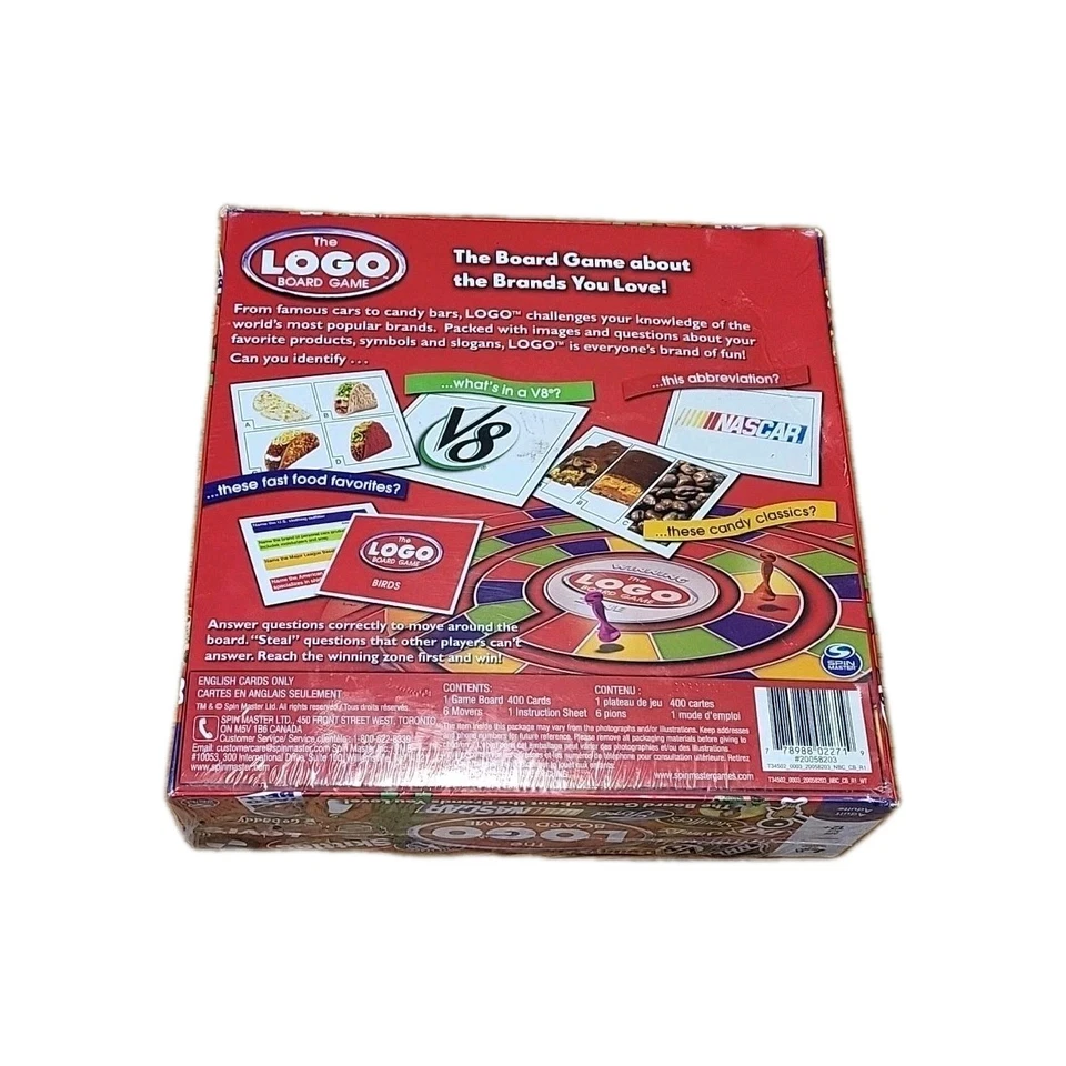 The LOGO BOARD GAME About The Brands You Love by Spinmaster Co Ages 12+ NEW - Image 2 of 4