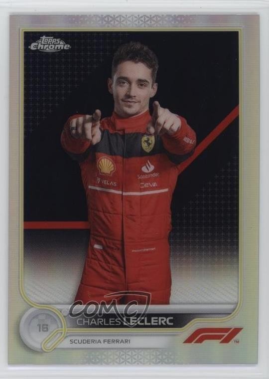 2022 Topps Chrome Formula 1 F1 Racers Refractor Charles Leclerc #25 u0u