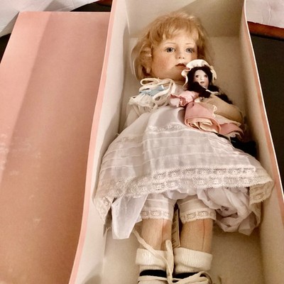 R JOHN WRIGHT  MIB Perfect Emily Doll & Her Doll  Enchanted Doll House #118/150