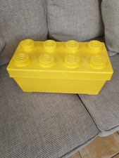 LEGO Yellow Storage Box Classic Empty, Rectangular 8-Stud Brick