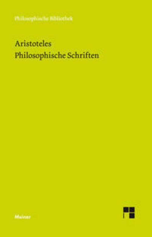 Philosophische Schriften Aristoteles