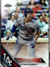 2016 Topps Chrome Joc Pederson Refractor 58 Los Angeles Dodgers