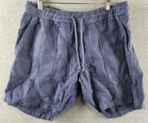 The Men's Store at Bloomingdale's Solid Linen 7" Shorts Men's 34 Navy Pull On