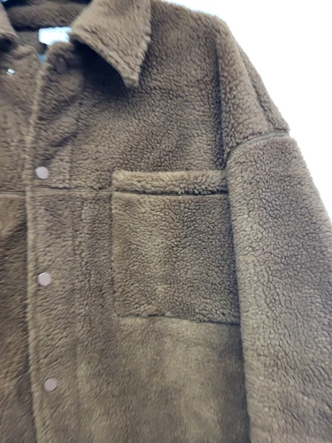 Topman Brown Teddy Jacket Coat Mens Size Medium BNWT. PS image 2