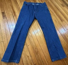 Wrangler 47MWZPW Regular Fit Denim Blue Jeans Men's 40x32