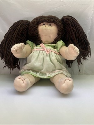 Little People Soft Sculpture Doll 19  Brunette Homemade Not Cabbage Patch