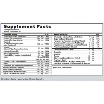 MaxiVision  AREDS 2 Whole Body Formula Eye Vitamins Lutein Zeaxanthin 360ct.