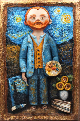 3D Clay Portrait | Guardians of the Unseen Art Doll | Unique OOAK Handmade