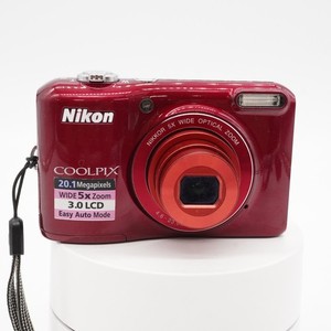 M05-t025 動作確認済 Nikon ニコン COOLPIX L28 コンパクトデジタルカメラ レッド 単3電池使用モデル 20MP 5倍ズーム M05-t025 動作確認済 Nikon ニコン COOLPIX L28 コンパクト