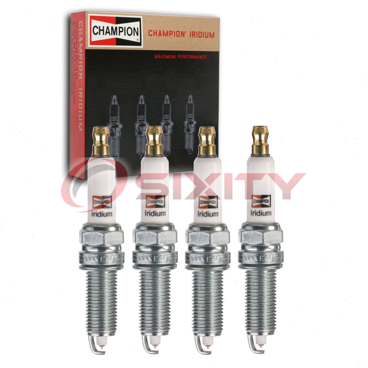 4 pc Champion Iridium Spark Plugs for 2012-2019 Hyundai Accent 1.6L L4 zf