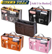 Women Handbag Purse Organiser Insert Liner Travel Bag Portable Purse Pouch UK