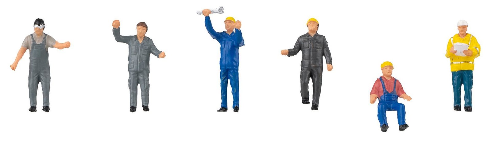 Mechanics Figure (6) Set Painted Faller 151674