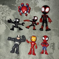 Marvel Spidey  His Amazing Friends Figures Lot Of 7 Disney Superhero Spiderman