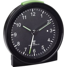 TFA Dostmann 60.1517.01 Funk Wecker Schwarz Alarmzeiten 1 Fluoreszierend Zeiger
