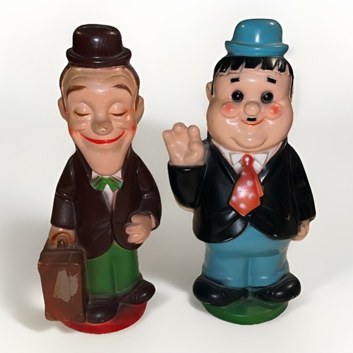 Vintage 14” Laurel and Hardy collectible banks. Excellent Condition