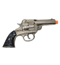 Stevens c. 1938 BANG-O Cast Iron Western Cap Gun Toy Black Handle B5.1.1