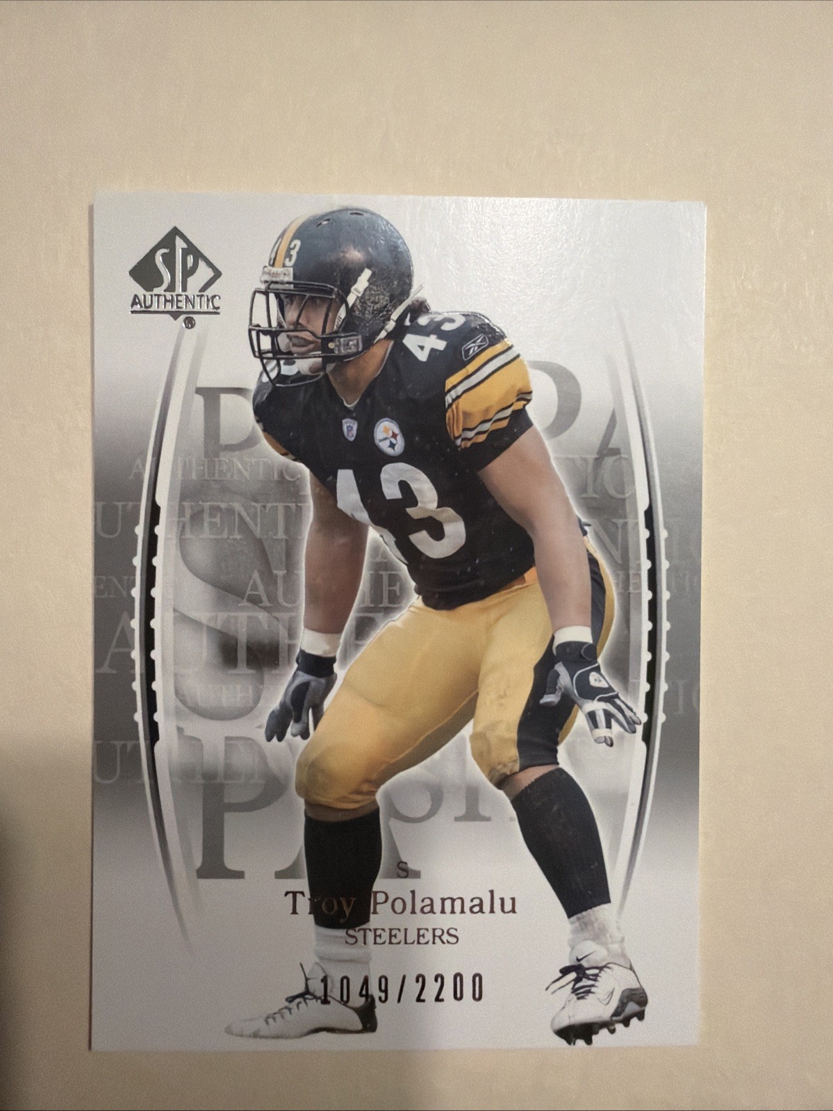 2003 SP Authentic - Troy Polamalu #120 /2200 (RC)