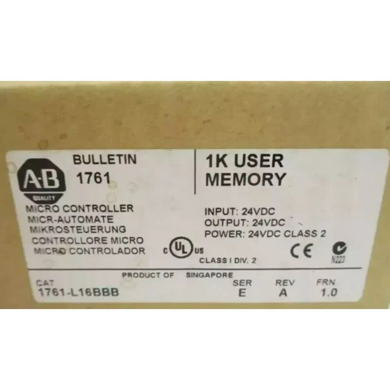 New Factory Sealed AB 1761-L16BBB MicroLogix1000 16 Point Controller US Free Tax - Image 3 of 4