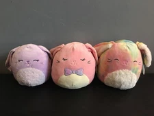 Squishmallow Bundle Set of 3 Candy Bop and Bubbles Bunnies Brand New With Tags