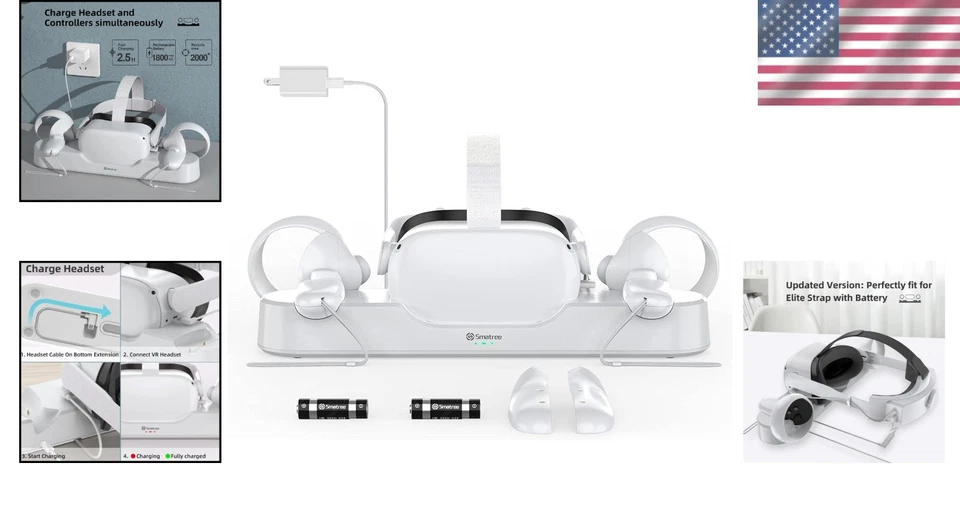 Fast Charge for Quest 2 Headset & Controllers - Image 2 of 4