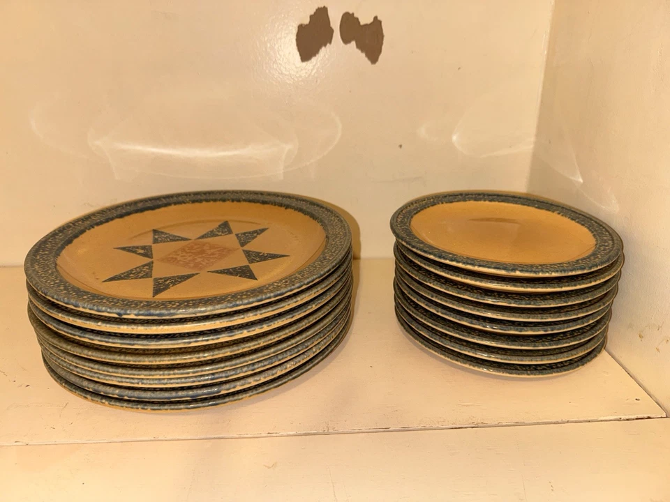 Pfaltzgraff Vintage America MAFA Dinner salad Stoneware Dinner Plates Set of 16 - Image 4 of 4