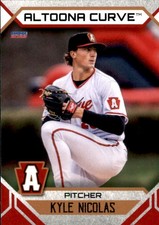 2023 Altoona Curve Choice #24 Kyle Nicolas Massillon Ohio OH - NM Baseball Card