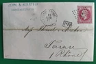 Napoleon Stamp Letter No. 32 Used Anchor Constantinople For Tarare 1871