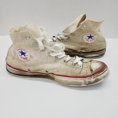 THRASHED Converse Chuck Taylor All Star Vintage 60 s 70s Blue Label USA 10 READ