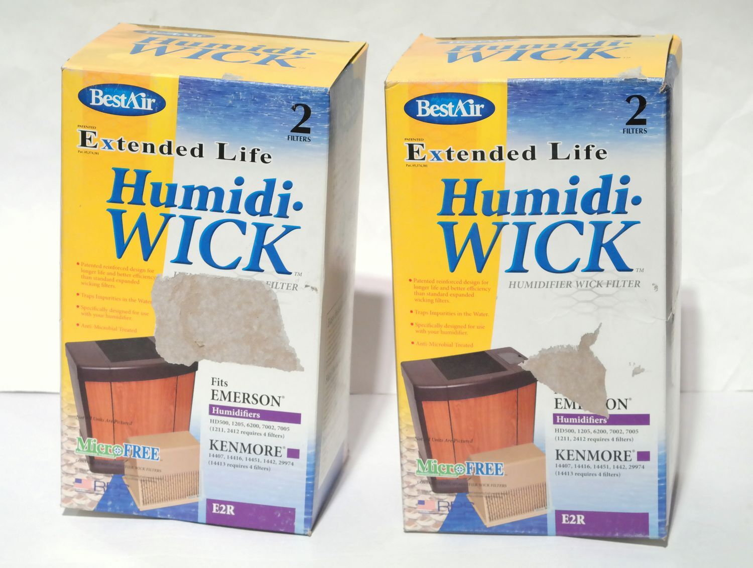 NIB BestAir Extended Life HumidiWick E2R Humidifier FiltersEmerson