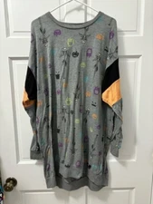 Women's 2X Disney The Nightmare Before Christmas Long Sleeve Sleep Shirt