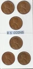 1950S  1951S  1952S  1953S  1954S  1955S   LINCOLN CENT SET  all grade VERY FINE