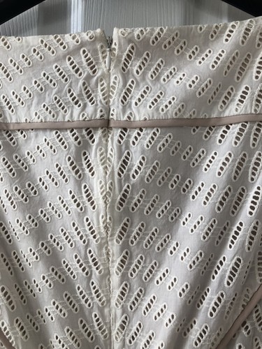 NWT Vince Camuto Ivory Eyelet Sleeveless Dress Women's Size 14 - Picture 10 of 14