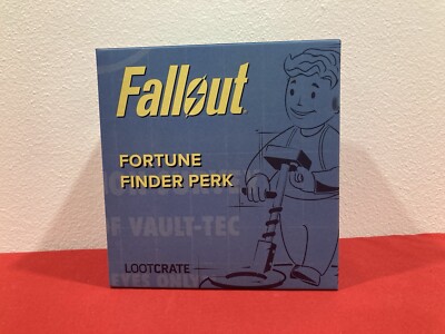 2018 FALLOUT LOOT CRATE EXCLUSIVE BETHESDA Fortune Finder Perk NEW IN BOX SEALED
