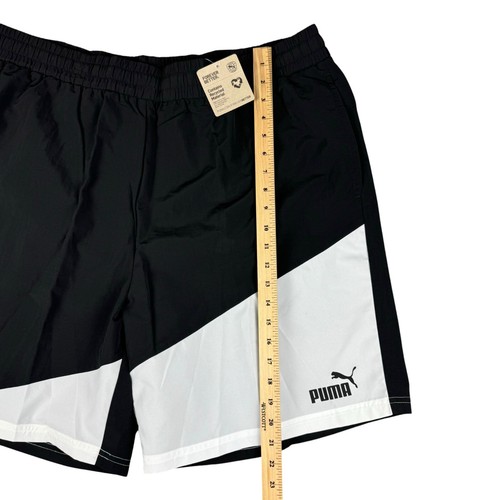 PUMA Power Colorblock Shorts Men's Extra Extra Large Black White 8" Active NWT - Picture 5 of 10