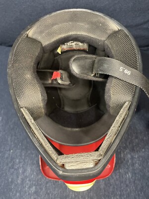 O'Neal Helmet Red Silver MX Offroad Dirtbike Vintage World Force