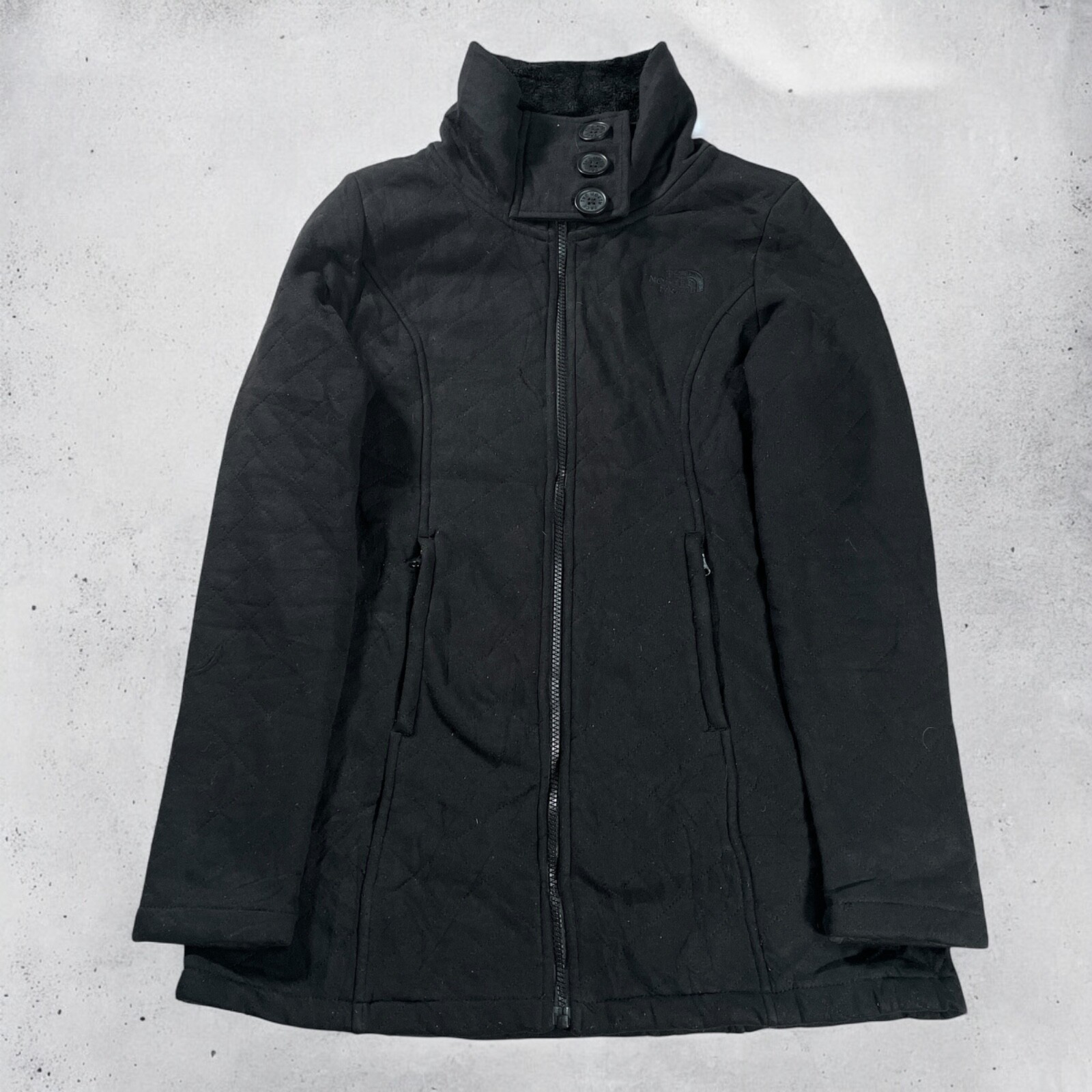 The North Face Giacca Cappotto Vintage Nero da Donna Eco Pelliccia - Taglia M